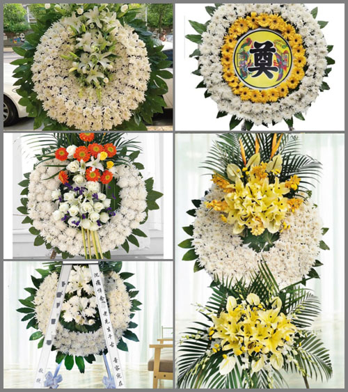安徽合肥市庐江县白湖镇毛咀村花圈速递